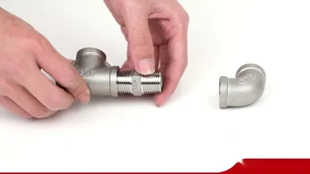Accesorios de tubería roscada de acero inoxidable Euqla Tee