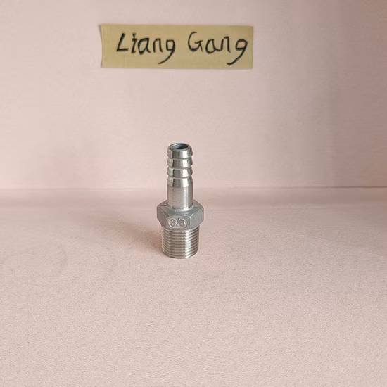 Conector de manguera hexagonal de tornillo de rosca de montaje de tubería de acero inoxidable de alta calidad de fábrica